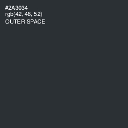 #2A3034 - Outer Space Color Image
